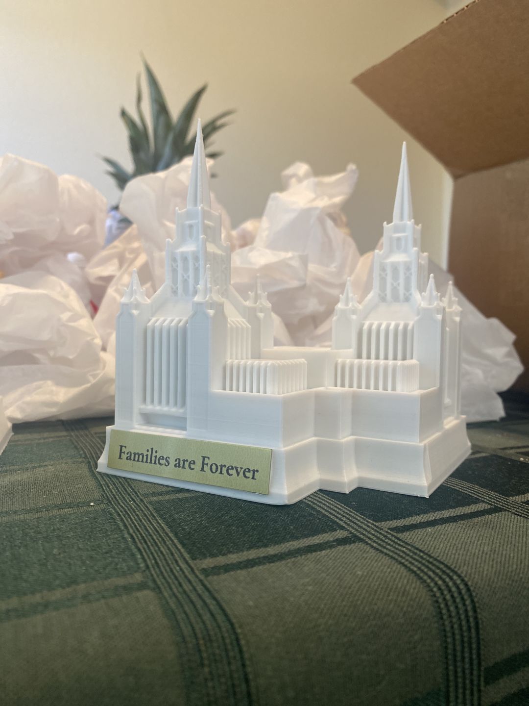 Customer photo review of San Diego California Temple Replica Statue