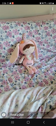 Customer photo review of Personalized Bunny Girl