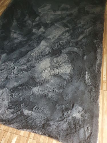 Customer photo review of Covor Pufos Rabbit Gri Grafit Ultra-soft 3 cm  Cod RA-012