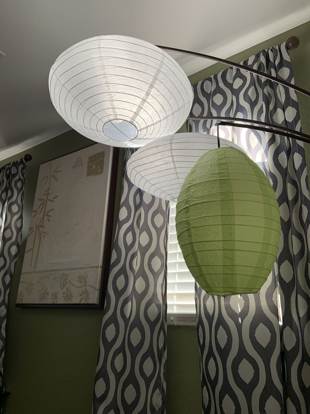 Customer photo review of 16" White Saturn Paper Lantern