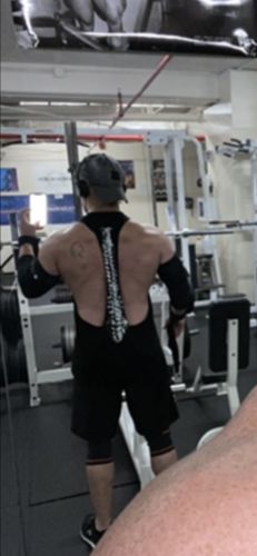 Customer photo review of 8- Look Back Stringer Tank Top