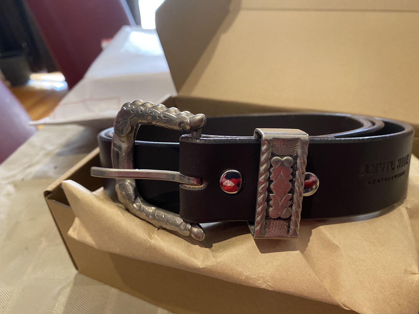 Customer photo review of “Bring your own buckle” belt