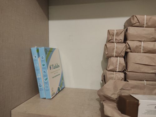 Customer photo review of Eco-Tiras de Detergente 40 lavados Natulim