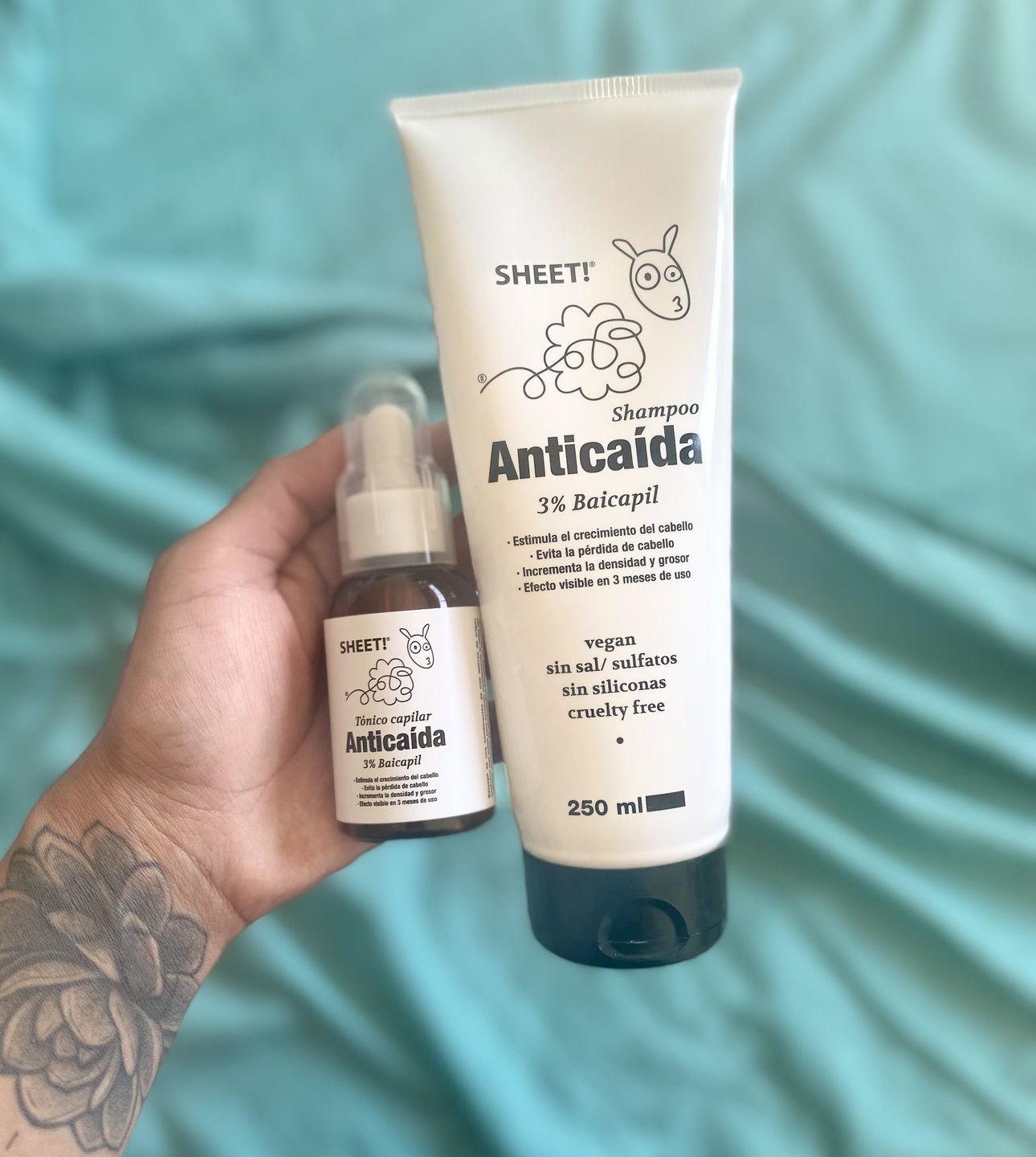 Customer photo review of Anticaída para 3 meses