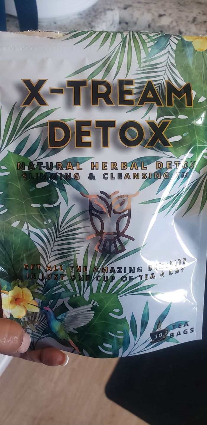 Customer photo review of X-TREAM DETOX TEA 1 BAG 30 DAY SUPPLY ( STRONGER VERSION )