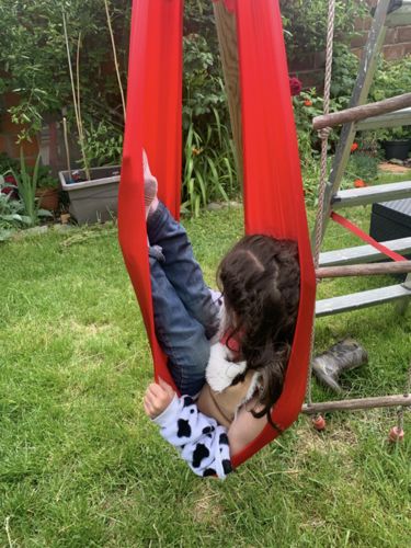 Customer photo review of Tuchschaukel Kinder