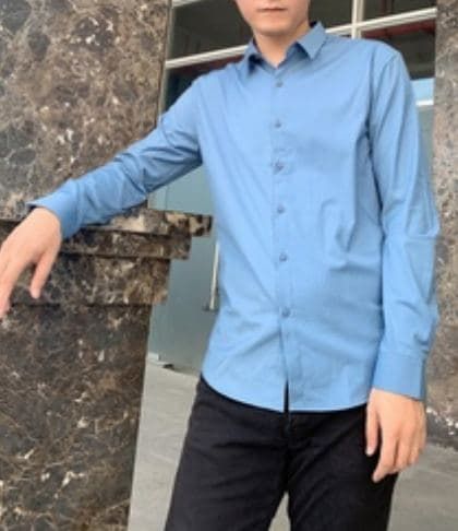 Customer photo review of Stretch Non-iron Anti-wrinkle Shirt