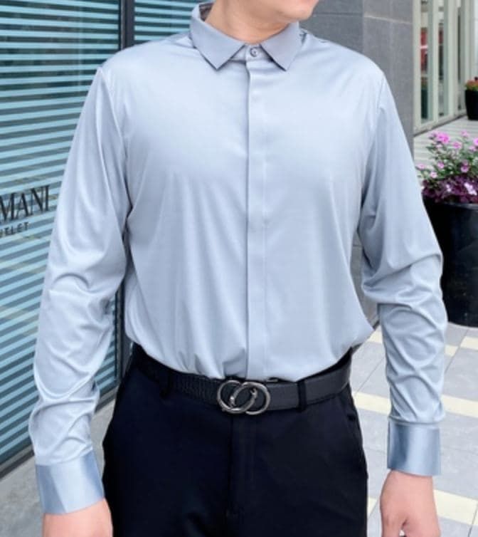 Customer photo review of Stretch Non-iron Anti-wrinkle Shirt
