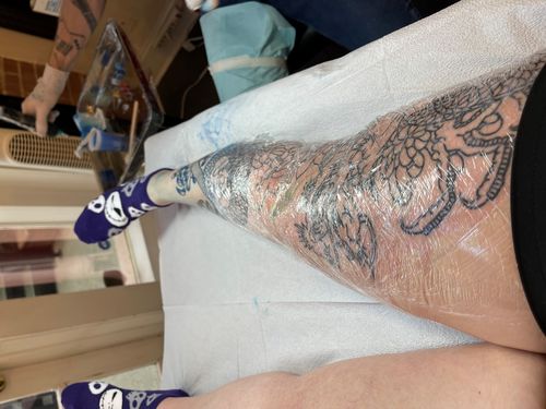 Customer photo review of Signature Tattoo Numbing Cream