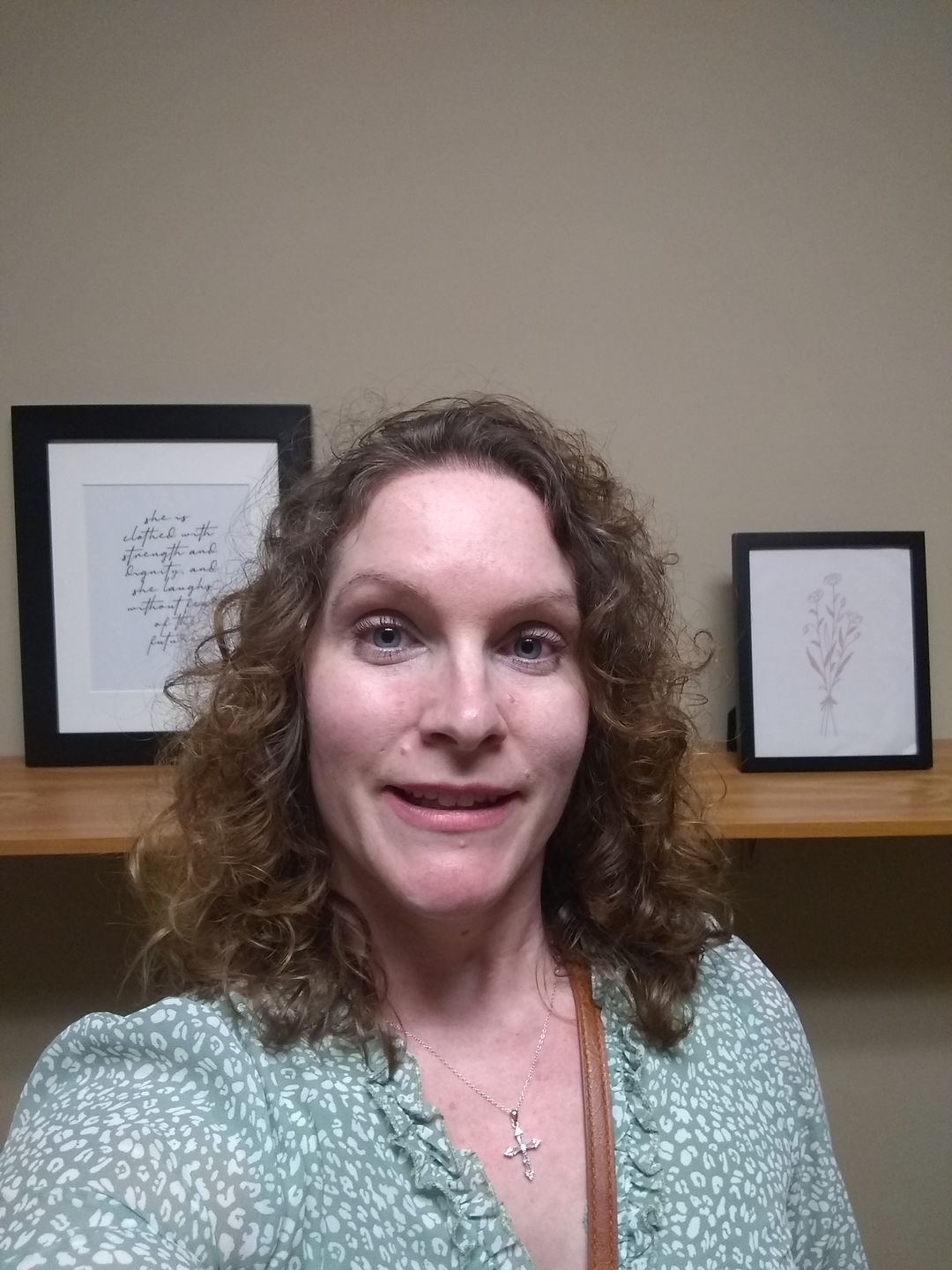 Customer photo review of Matthew 17:20 Forget Me Not Necklace