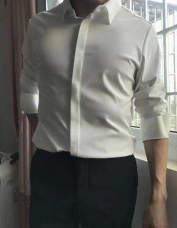 Customer photo review of Stretch Non-iron Anti-wrinkle Shirt