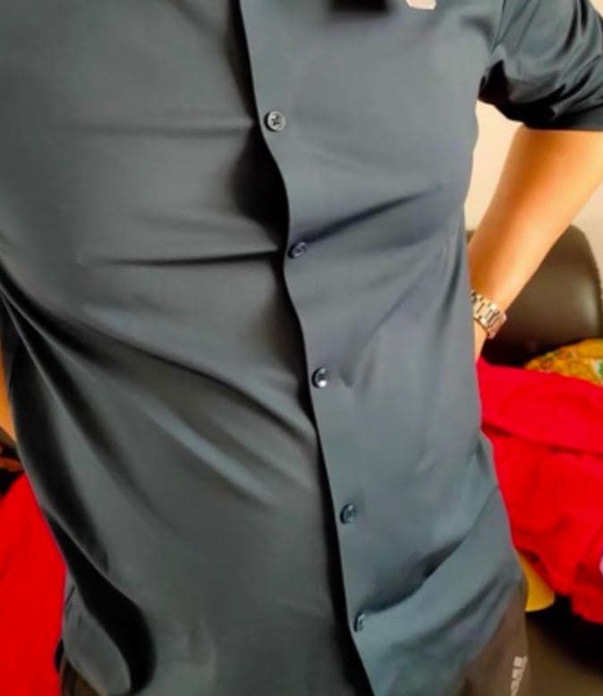 Customer photo review of Stretch Non-iron Anti-wrinkle Shirt