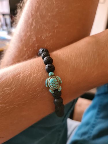 Customer photo review of "Turtle" tracking bracelet