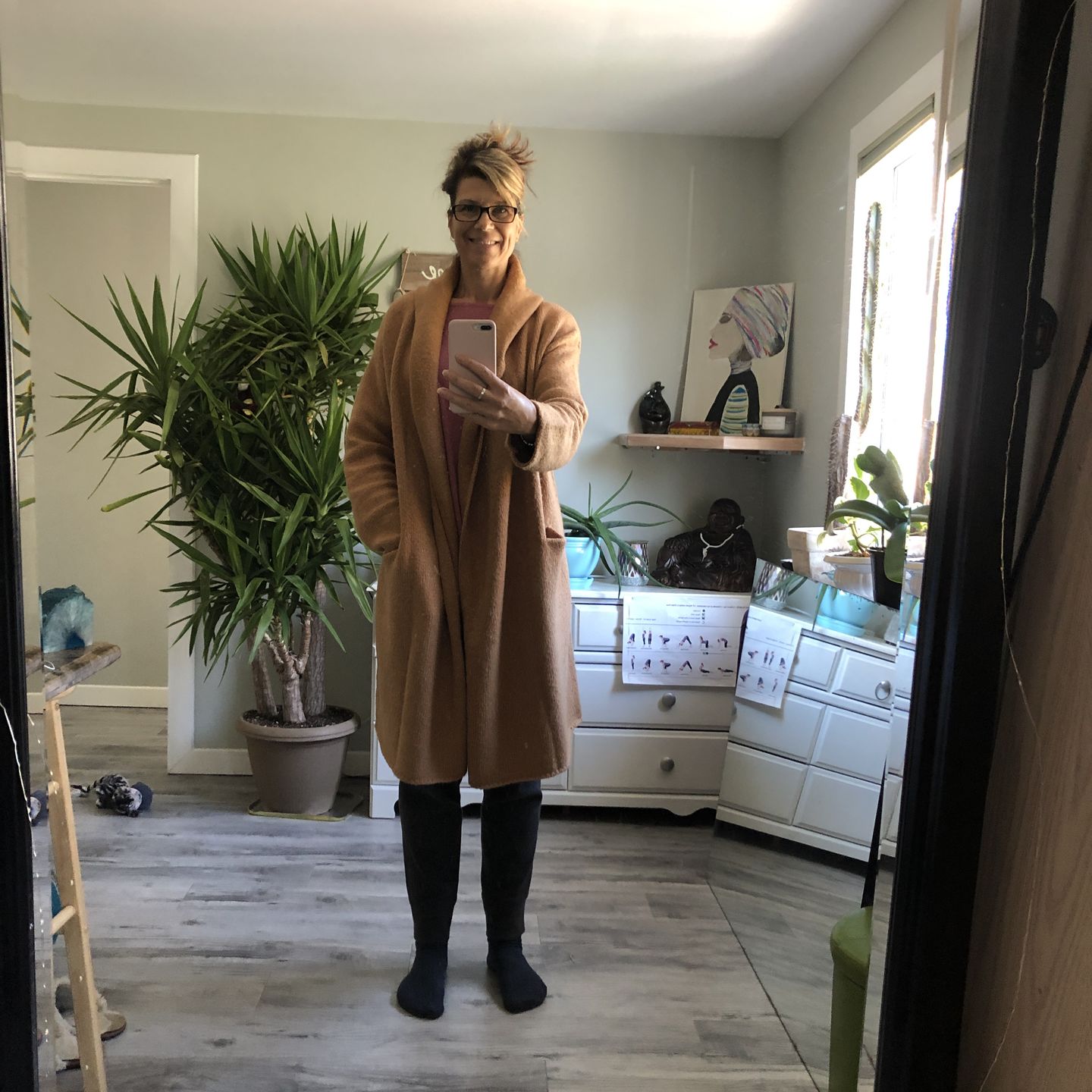 Customer photo review of Lovestitch Coatigan (Navy)
