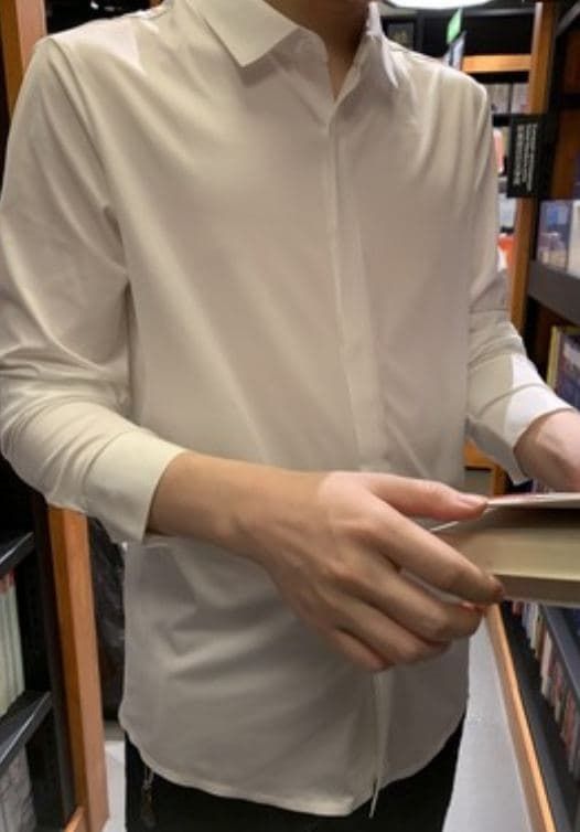 Customer photo review of Stretch Non-iron Anti-wrinkle Shirt