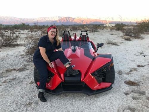 Customer photo review of Pit Crew Jumpsuit Denim