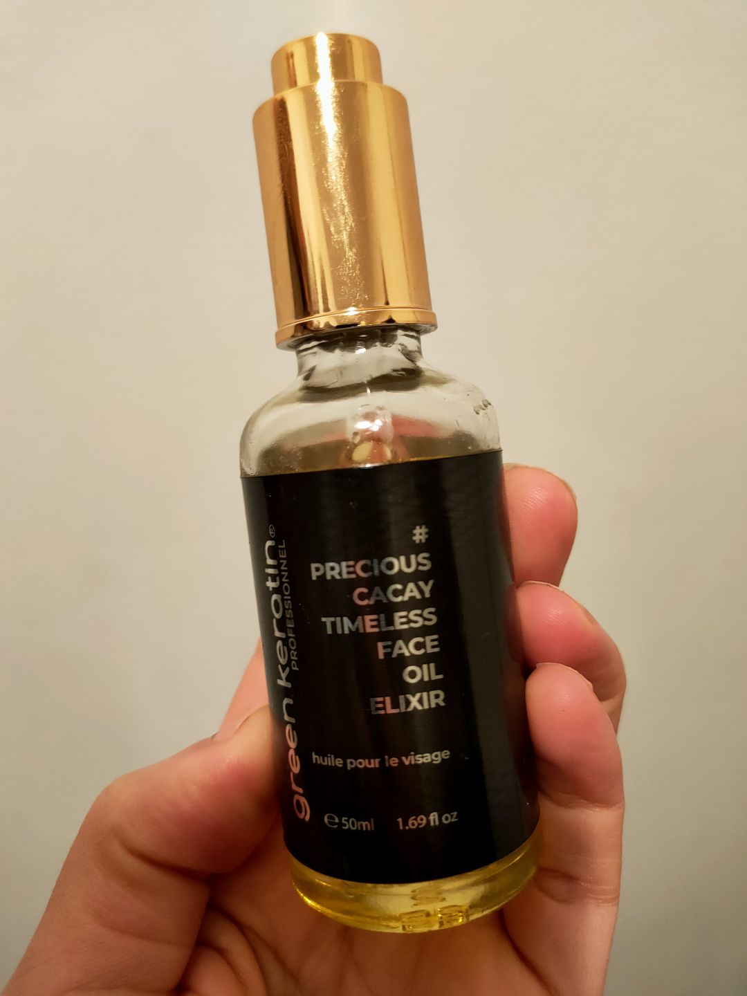 Customer photo review of Precious Cacay Timeless – Elixir Nourrissant pour le Visage