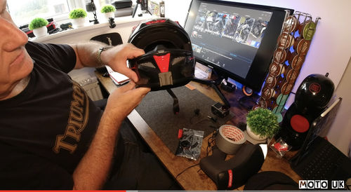 Customer photo review of HJC RPHA-11 Camera Mount