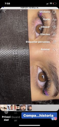 Customer photo review of Premade Volume Fans 9D Short Stem Eyelash Extensions