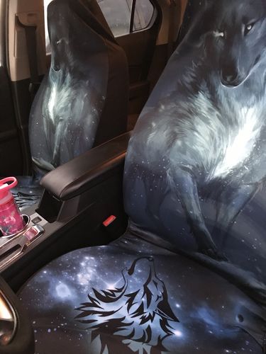 Customer photo review of Legendary Wolf Car Seat Covers Custom Car Interior Accessories