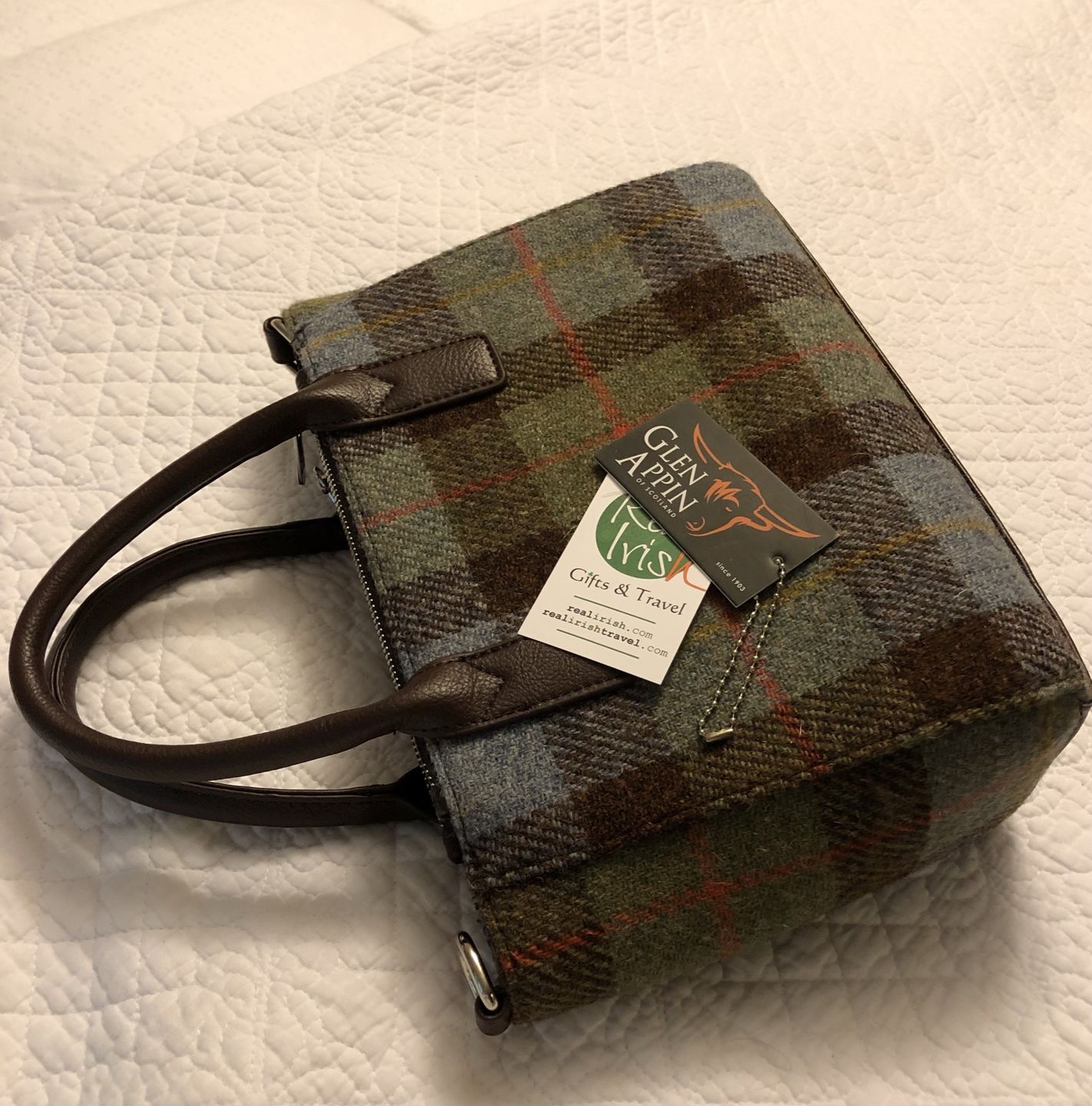 Customer photo review of Harris Tweed Small Tote Bag with Shoulder Strap
