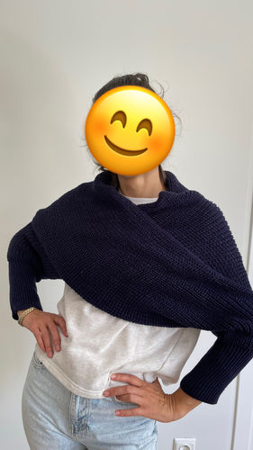 Customer photo review of Écharpe Frileuse 6 en 1 avec manches