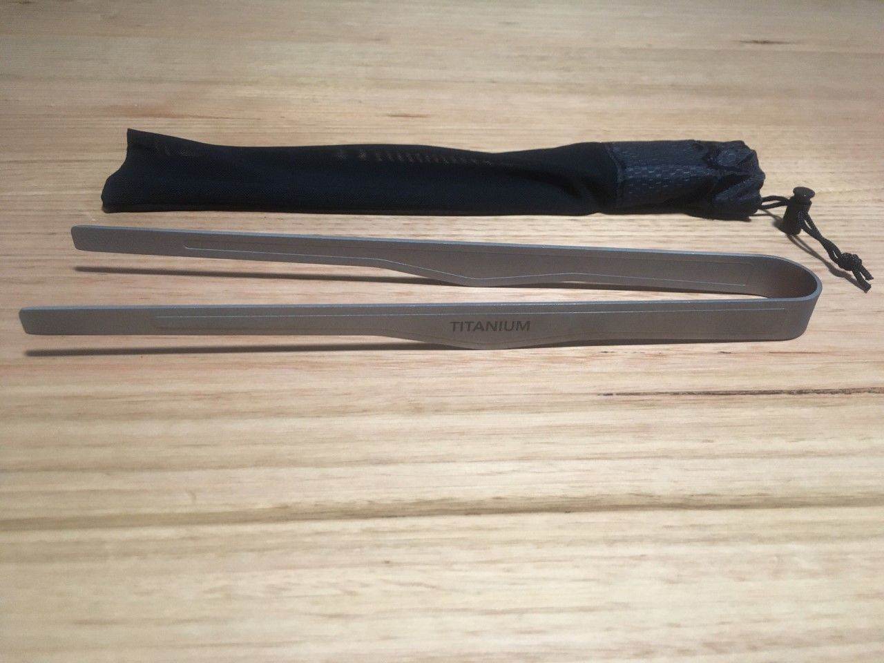 Customer photo review of Ultralight Titanium Tongs