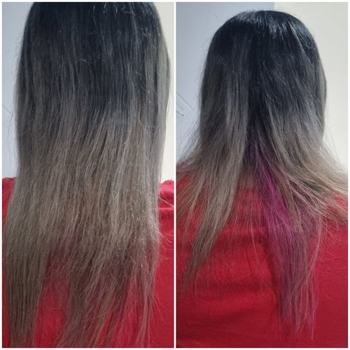 Customer photo review of Hair Grow for Thinning and Ageing Hair Complete Bundle