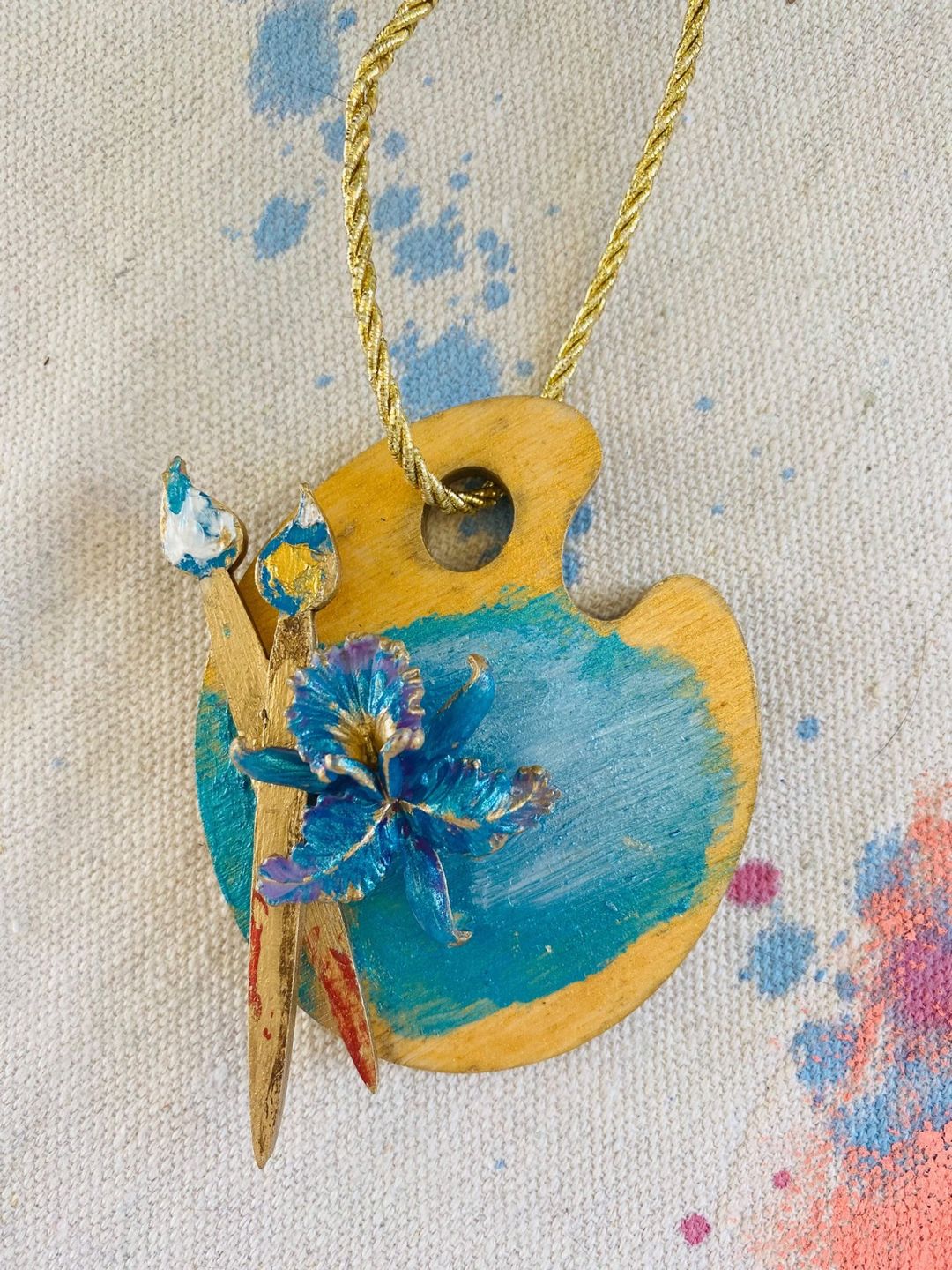 Customer photo review of Unfinished Wooden Artist Paint Palette Shape - Craft - up to 24" DIY