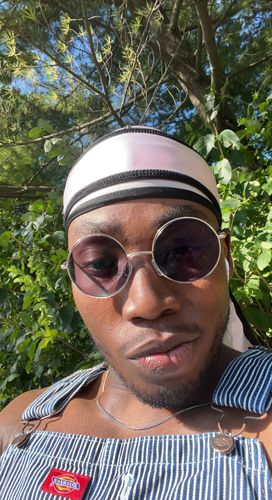 Customer photo review of ULTRA LAV MONSOON {AIR TIE-DOWN} SHEER. SILKY COMPRESSION DURAG. VERY DURABLE.