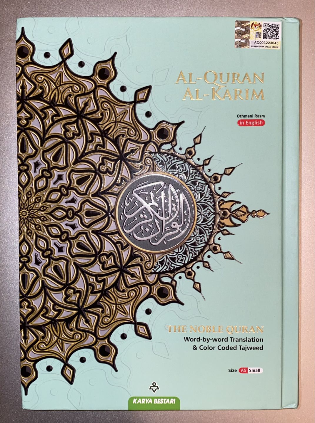 Customer photo review of Al-Quran Al-Karim (Maqdis) Word by Word Translation A5