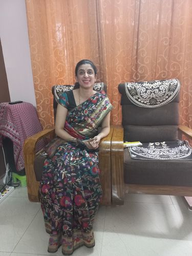Customer photo review of Black Desire Woven Cotton Jamewar Banarasi Saree