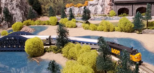 Customer photo review of Rapido N Scale CN FP9A (DC/DCC/Sound): VIA Rail Canada #6525