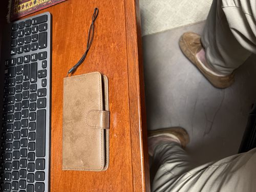 Customer photo review of Premium Detachable Leather Wallet Case for iPhone