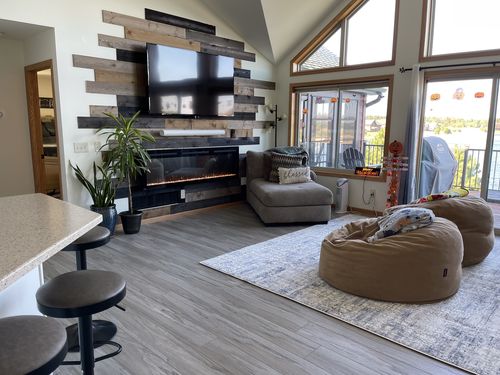Customer photo review of Napoleon PurView 72'' Wall Mount / Recessed  Electric Fireplace