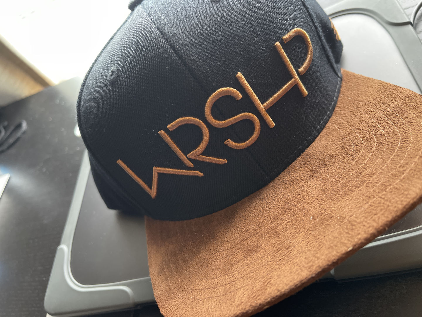 Customer photo review of WRSHP - Mocha Suede Snapback