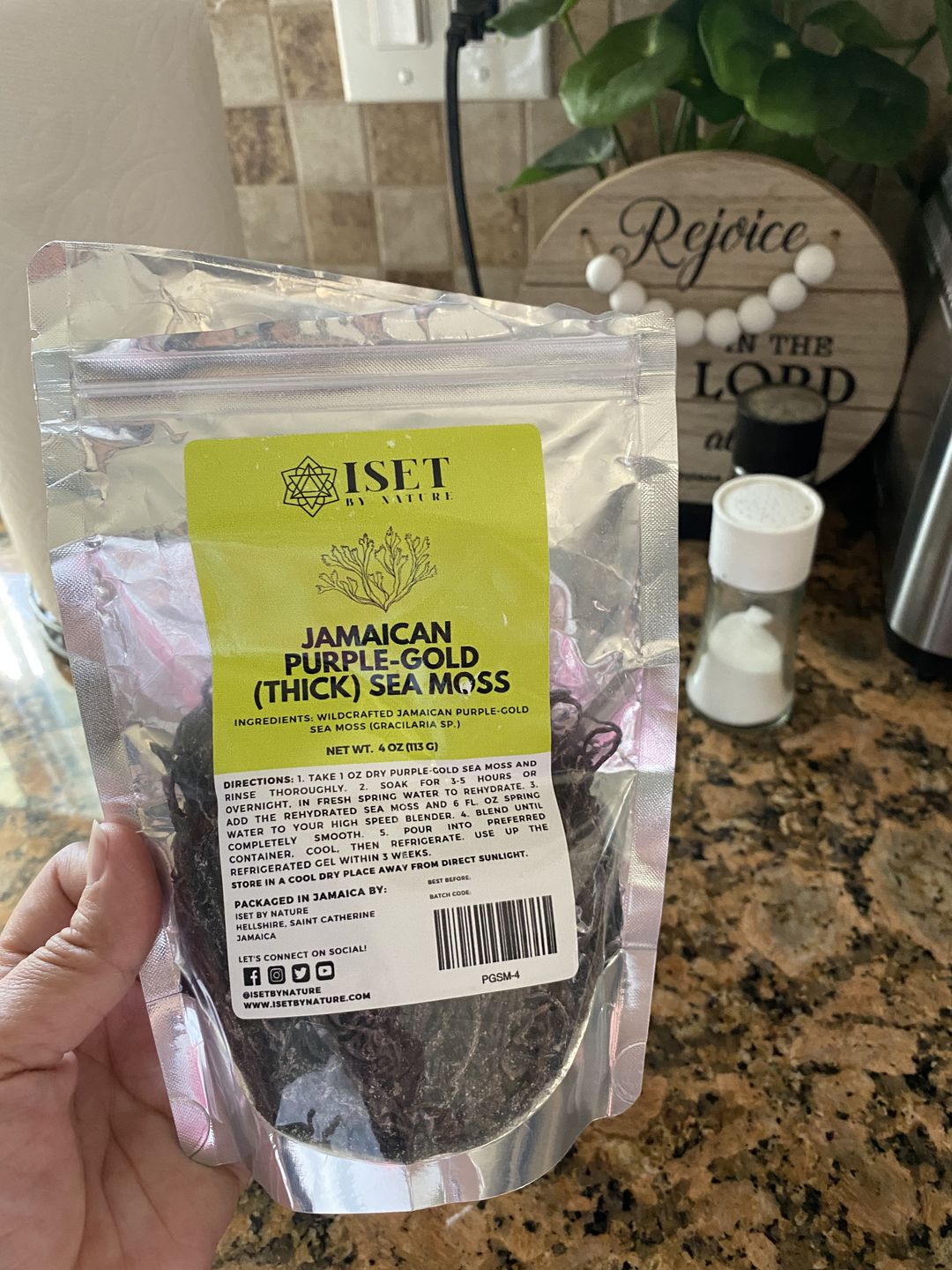 Customer photo review of Jamaican Purple Gold Irish Sea Moss (Raw, Wildcrafted)