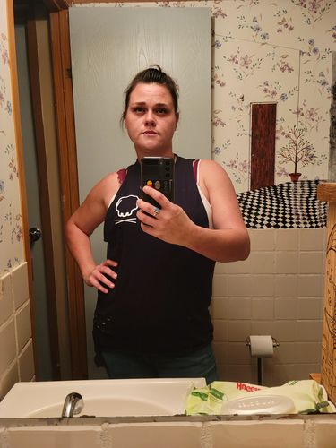 Customer photo review of #FIND OUT Tank Top - T02