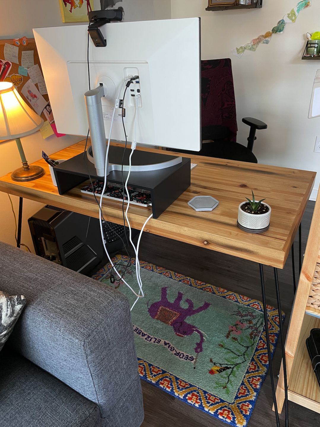Customer photo review of The Portland Folding Desk.