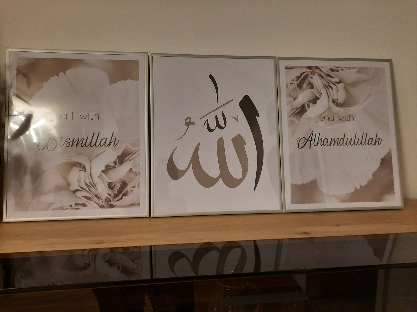 Customer photo review of Start with Bismillah - rosa, weiß oder beige