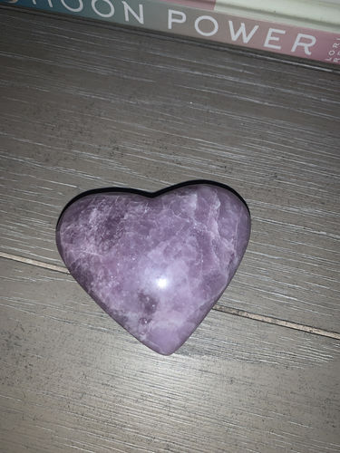 Customer photo review of Lepidolite Heart