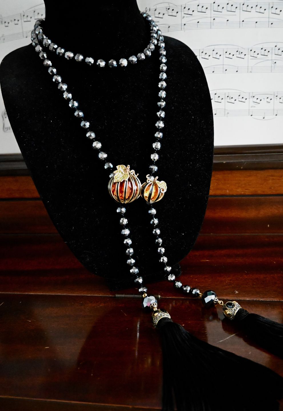 Customer photo review of Heidi Daus®"Precious Pumpkin Patch"Enamel Crystal Pumpkin Pin