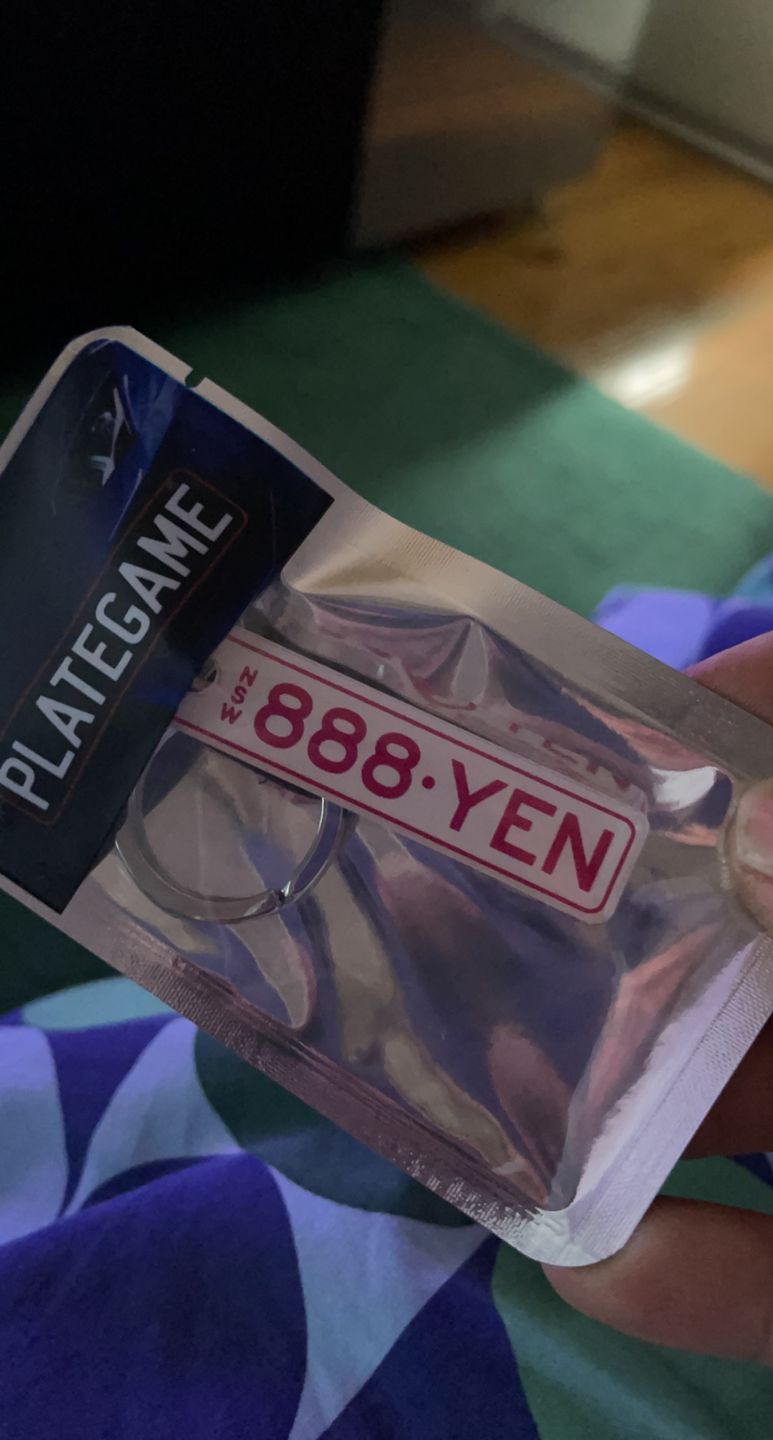 Customer photo review of NSW Colour Licence Plate Custom Keychain