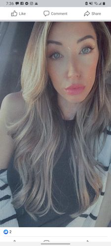Customer photo review of [Buy 3 for 50% Off] Weft Human Hair Extensions Balayage (#1B/8/22)