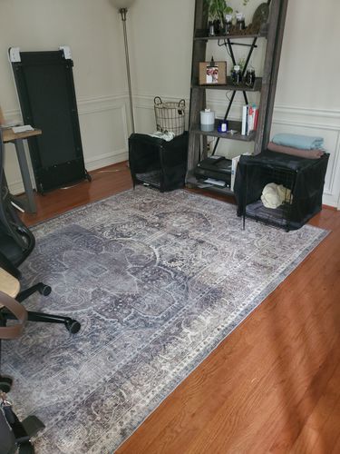 Customer photo review of Distressed Vintage Kendra Ash Area Rug