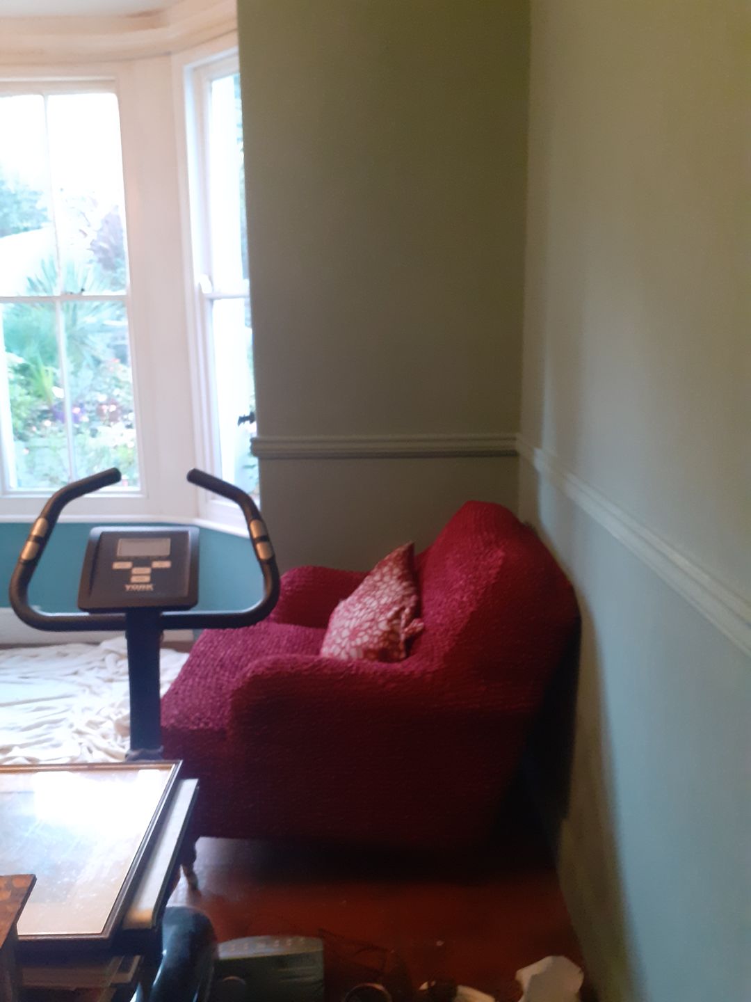 Customer photo review of Arm Chair Cover - Bordeaux, Microfibra