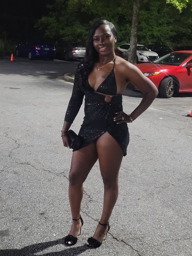 Customer photo review of Sequined Romantic Asymmetric Mini Dress