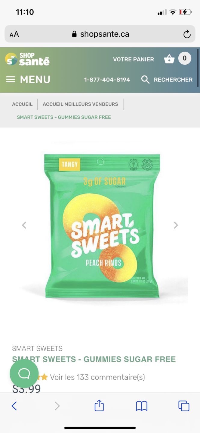 Customer photo review of Smart Sweets - Gummies Sugar Free