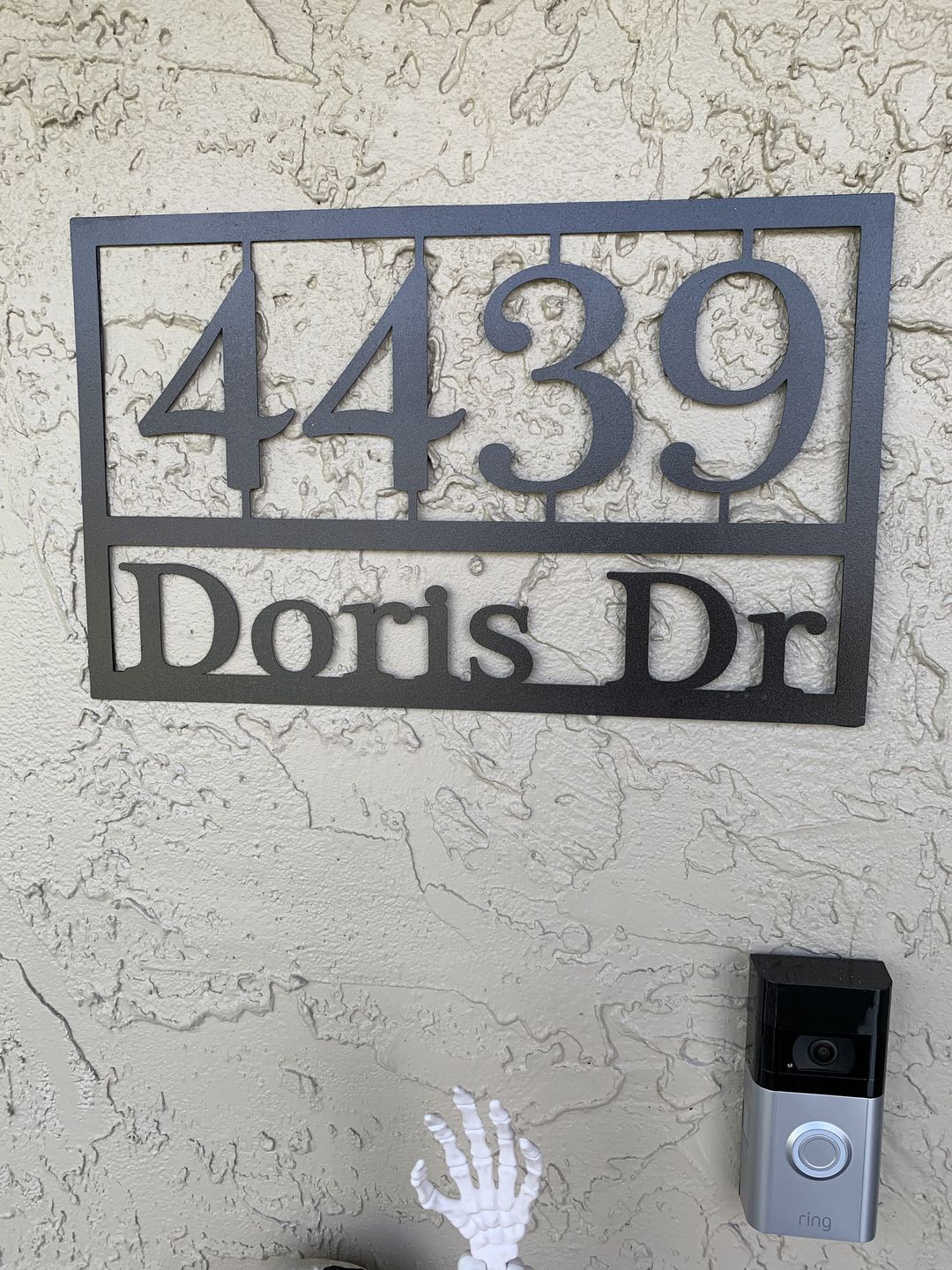 Customer photo review of Home Address Plaque - 3 Sizes