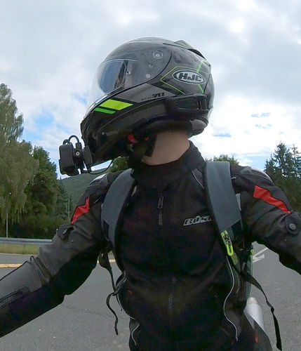 Customer photo review of HJC RPHA-70 ST Camera Mount